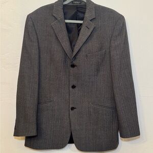 John Varvatos Charcoal Gray Three-Button Sport Coat